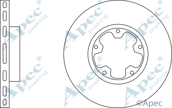 APEC BRAKING Jarrulevy DSK2751